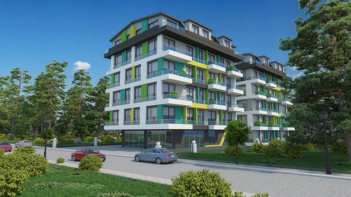 Бюджетный жилой комплекс в 300 метрах от моря, район Махмутлар