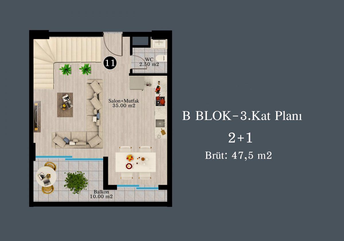 Апартаменты в новом люксовом ЖК в Каргыджаке - Фото 31