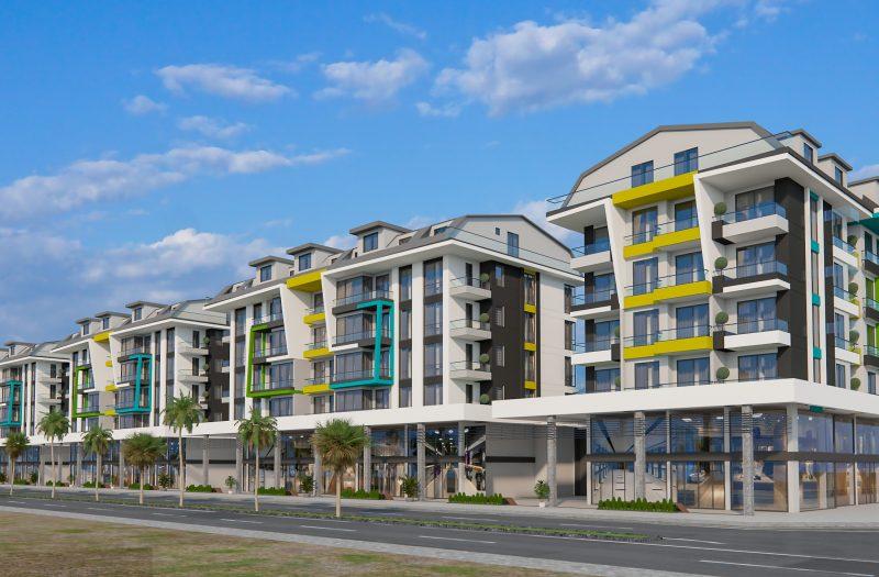 Двухкомнатная квартира 50 м² с видом на море в районе Каргыджак