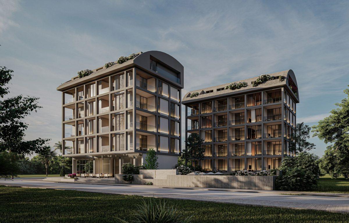 Новый жилой комплекс на стадии строительства в районе Каргыджак