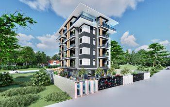 Новый проект жилого комплекса с инфраструктурой в районе Авсаллар