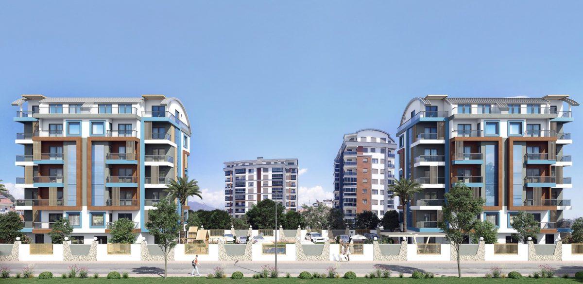 Жилой комплекс на стадии строительства в городе Газипаша, квартиры 57-154 м²