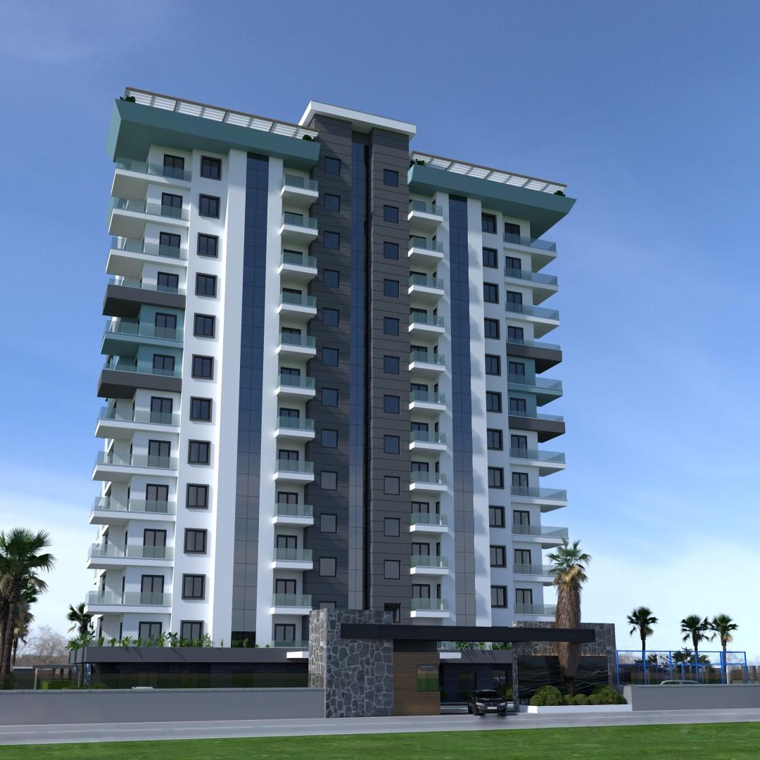 Апартаменты 55-200 м² в строящемся жилом комплексе района Махмутлар - Фото 4