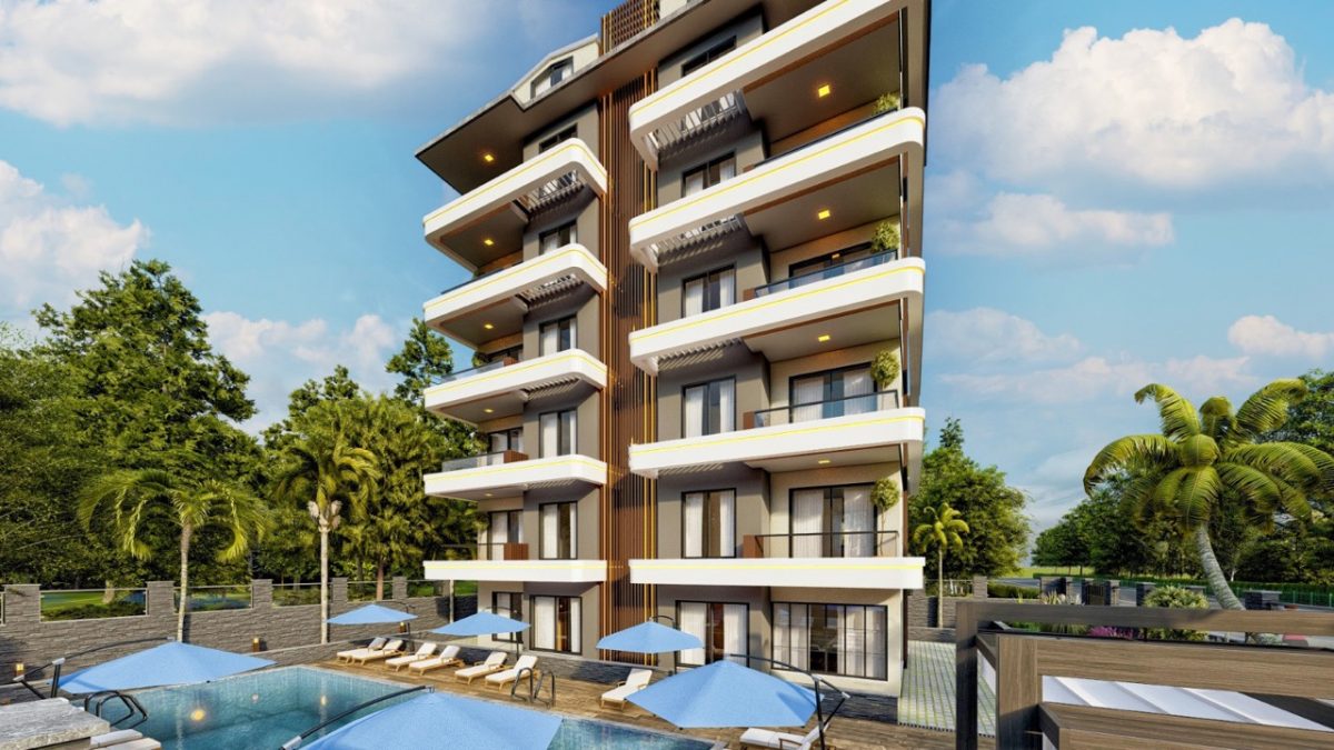 Новый проект жилого комплекса в 60м от моря в районе Кестель