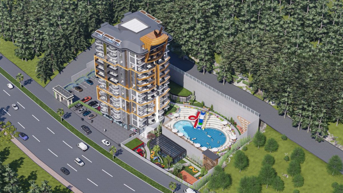 Новый проект современного жилого комплекса в районе Махмутлар