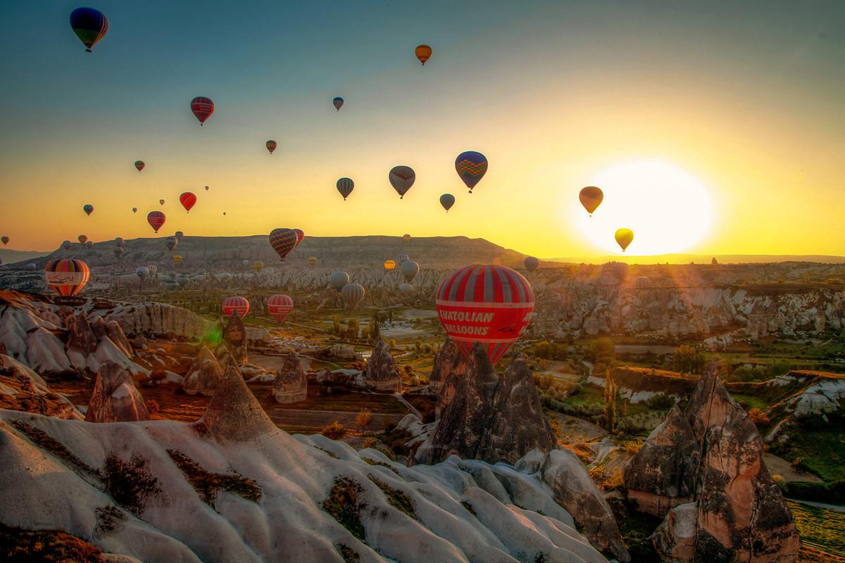 В Турции побит рекорд по турам на воздушных шарах
