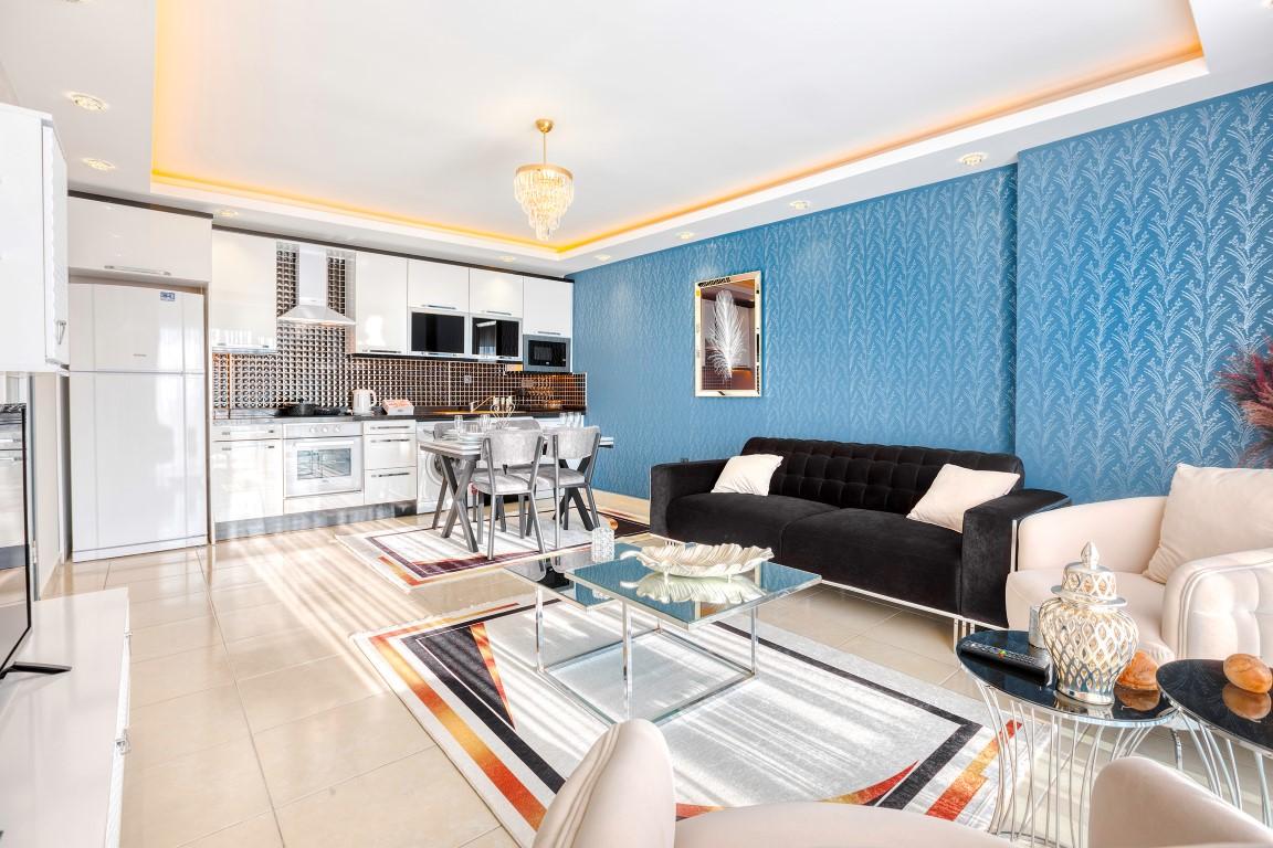Апартаменты с ремонтом от дизайнера и стильной мебелью с видом на море в районе Махмутлар - Фото 13