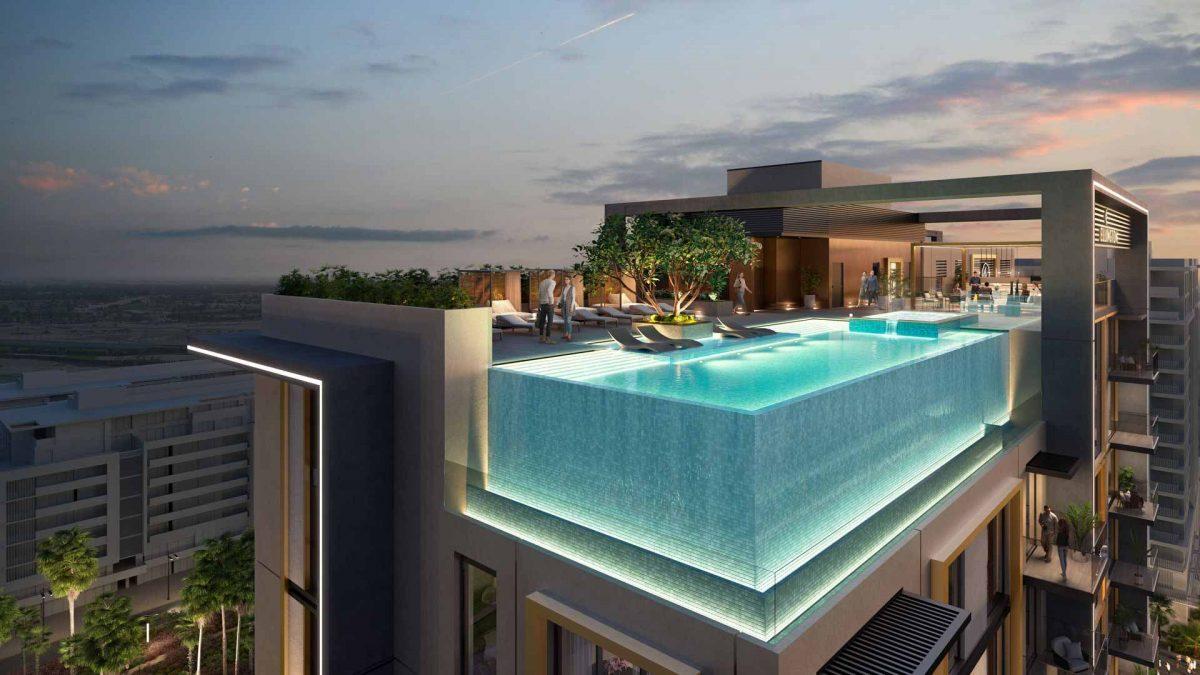 Инвестиционный проект с инфинити бассейном, Дубай ОАЭ - Фото 2
