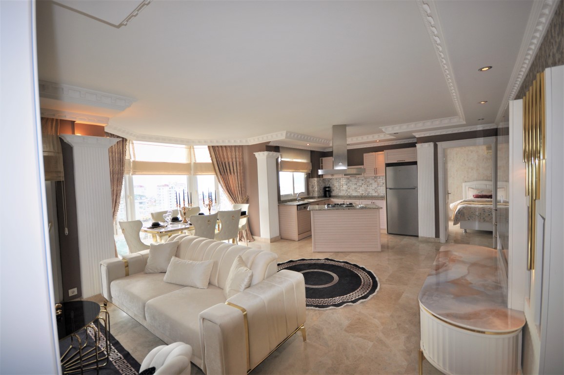 Дизайнерские меблированные апартаменты в Турции 2+1: квартира в Алании (Джикджилли) - Фото 19