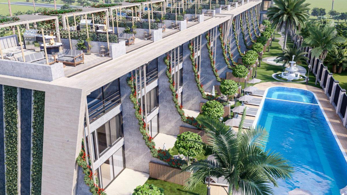 Новый проект с просторными апартаментами планировкой 1+1 и 2+1 в городе Гирне, Кипр 