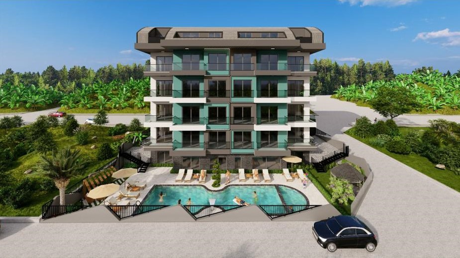 Новый современный проект с уютными апартаментами рядом с пляжем Клеопатра 