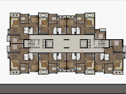 Жилой комплекс с просторными апартаментами 2+1 и 3+1 в Тедже, Мерсин  - Фото 12