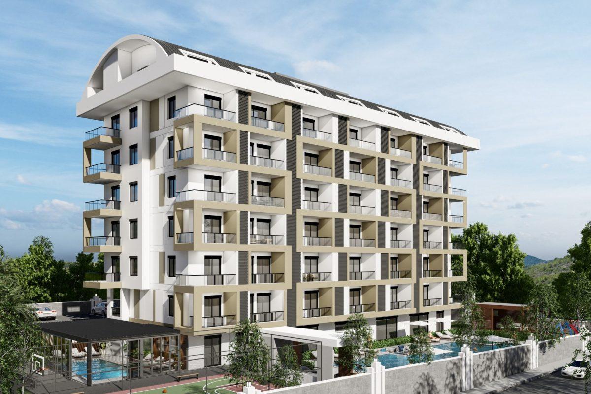 Новый жилой комплекс в Турции с благоустроенный территорией в городе Газипаша (3 км к аэропорту)