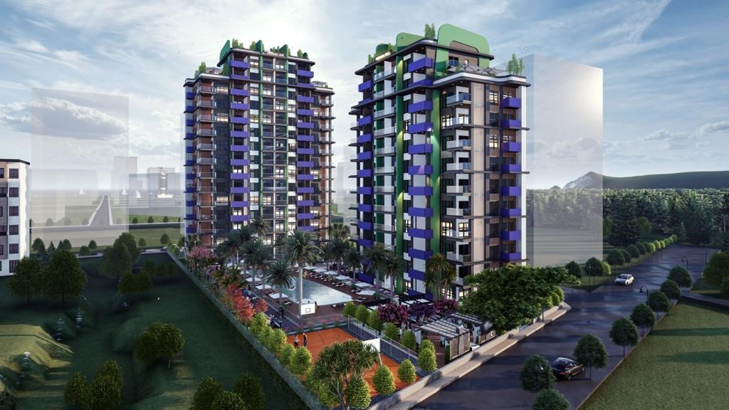 Новый высотный жилой комплекс в Мерсине с апартаментами планировкой 2+1 - Фото 1