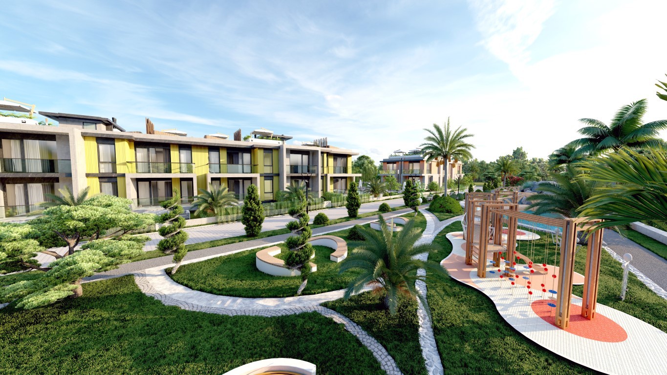 Новый ЖК на Северном Кипре в предгорном живописном месте Алсанджака, апартаменты планировкой 1+1, 2+1 - Фото 5