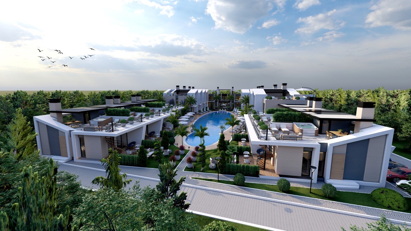 Новый проект на Северном Кипре, в городе Лапта, апартаменты планировкой 1+1, 2+1 - Фото 3