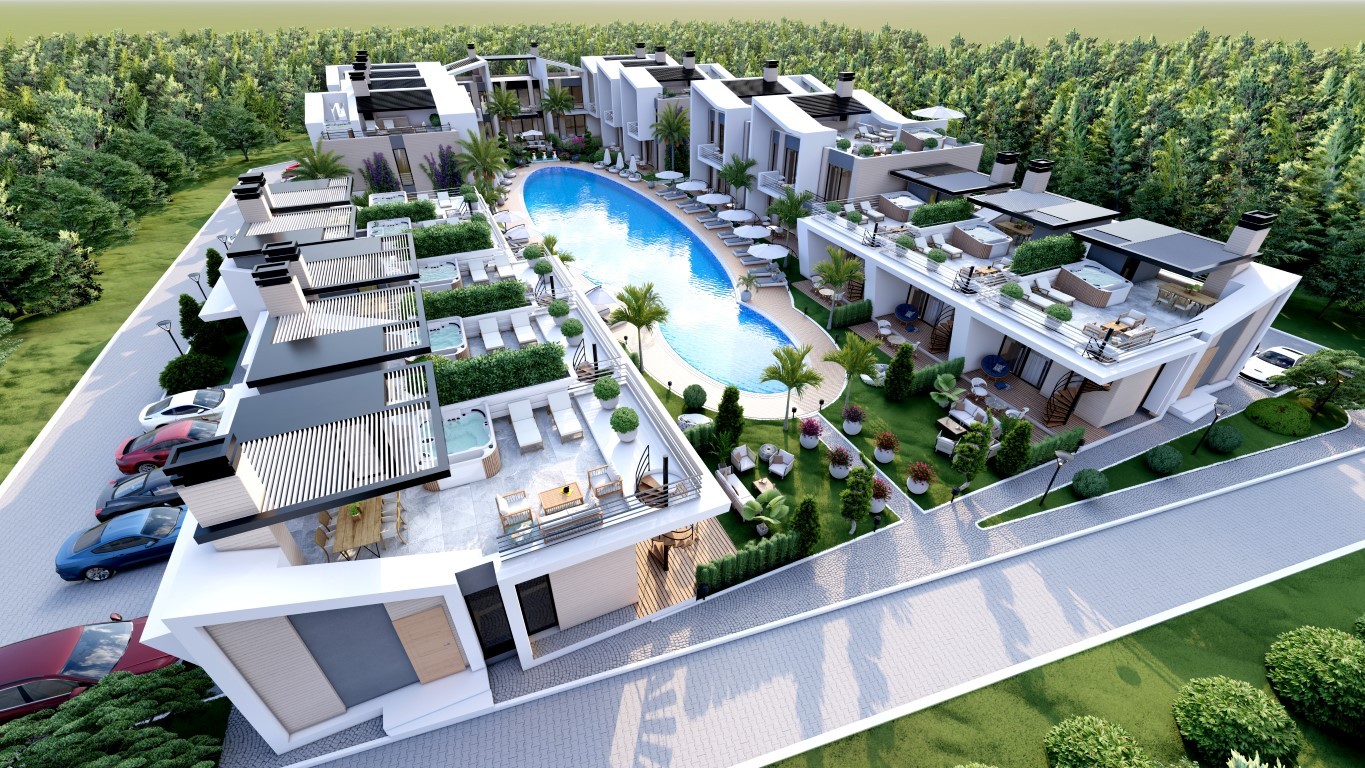 Новый проект на Северном Кипре, в городе Лапта, апартаменты планировкой 1+1, 2+1 - Фото 1