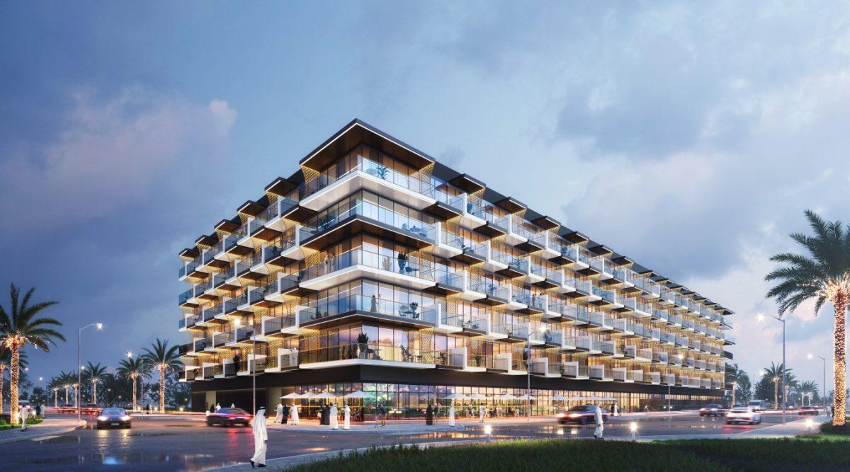 Современный пятиэтажный жилой комплекс  Binghatti Crescent, Дубай ОАЭ