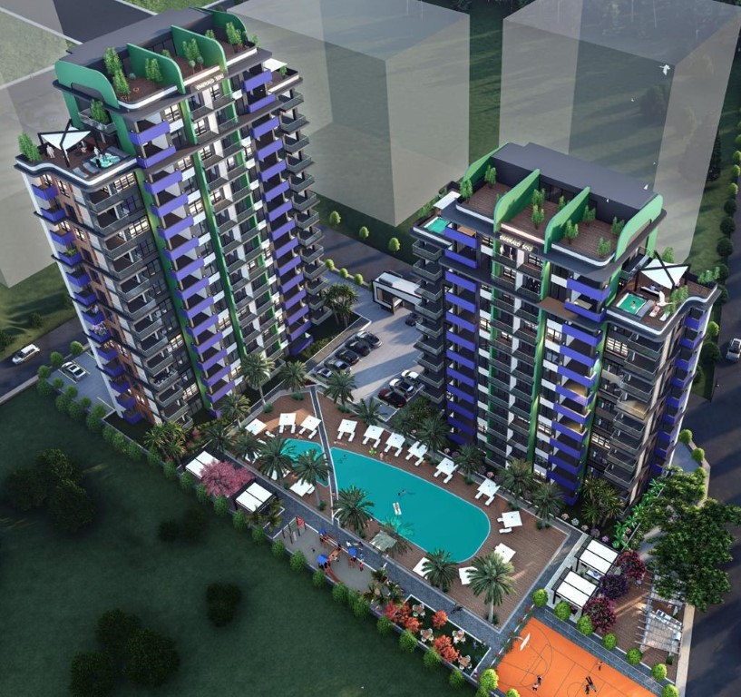 Новый высотный жилой комплекс в Мерсине с апартаментами планировкой 2+1 - Фото 2