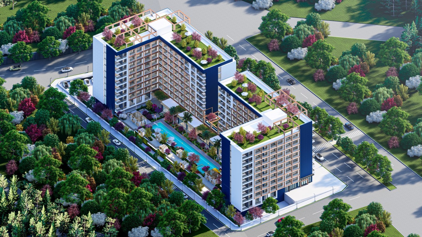 Современный комплекс в районе Томюк, с апартаментами планировкой 0+1 и 1+1 - Фото 1