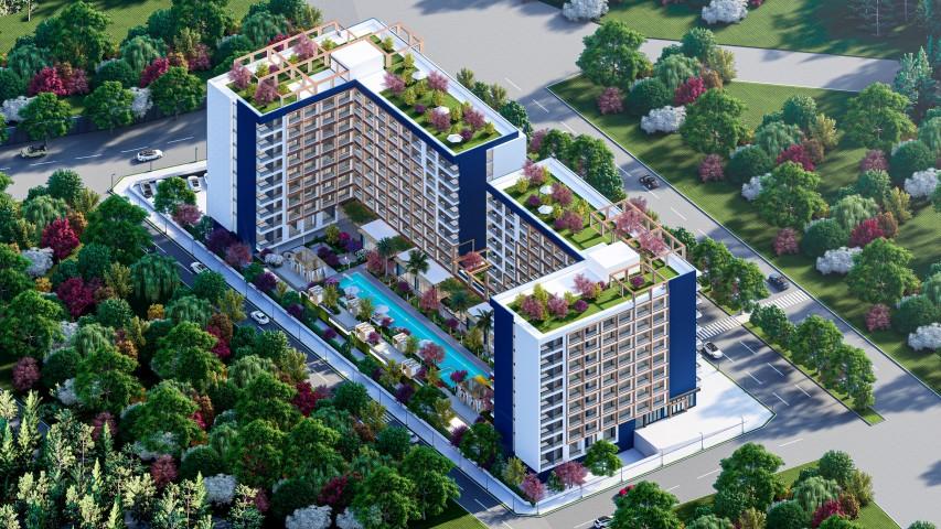 Новый современный комплекс в районе Томюк  с квартирами планировкой 0+1 и 1+1
