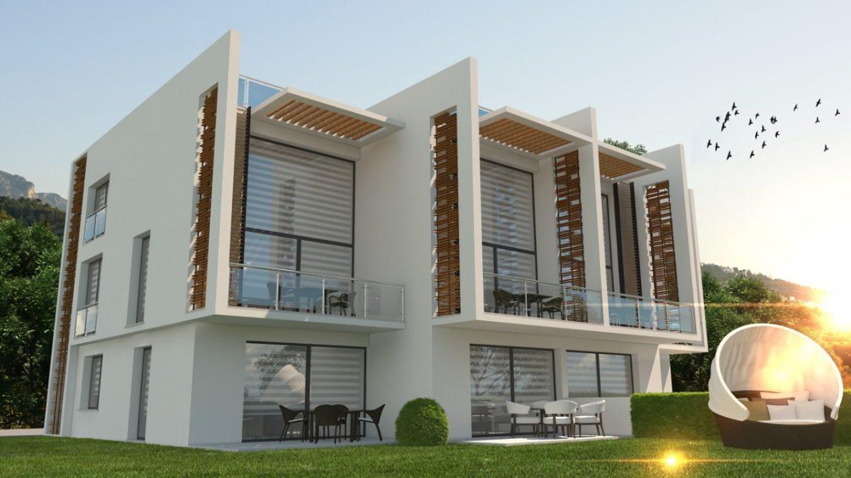 Проект современного жилого комплекса на Северном Кипре в районе Эсентепе, апартаменты планировкой 2+1 - Фото 9