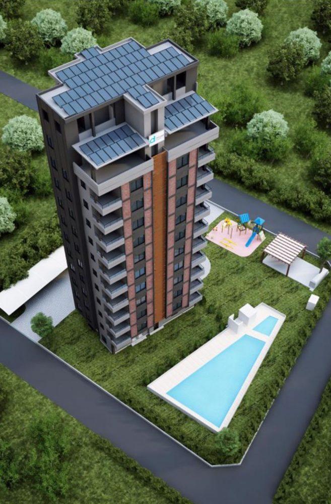Новый cовременный жилой комплекс в Мерсине с просторными апартаментами планировкой 3+1