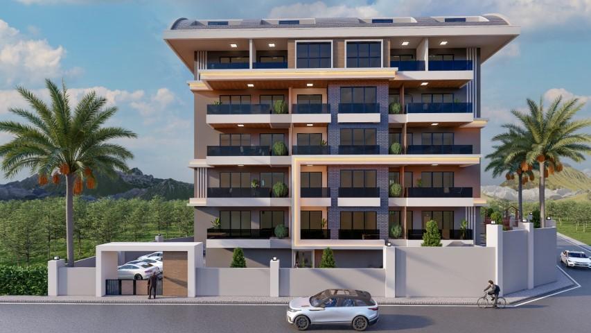 Новый проект жилого комплекса в Алании, район Джикджилли, различных типов - 1+1, 2+1 и 3+1 - Фото 1