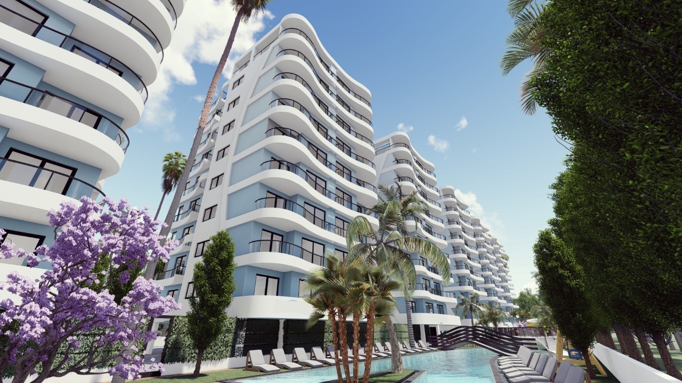 Новый высотный жилой комплекс на Северном Кипре, с апартаментами планировкой 2+1 и 3+1 , район Татлису - Фото 13