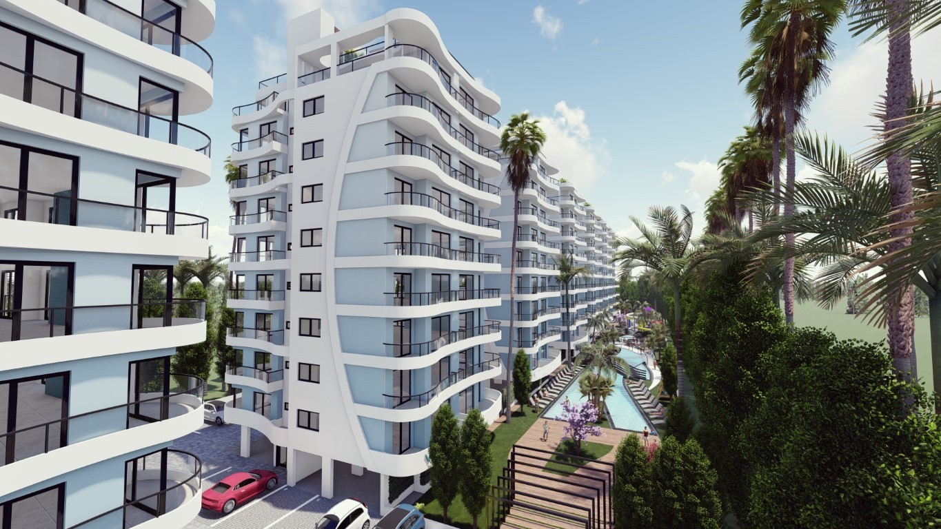 Новый высотный жилой комплекс на Северном Кипре, с апартаментами планировкой 2+1 и 3+1 , район Татлису - Фото 11