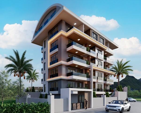 Новый проект жилого комплекса в Алании, район Джикджилли, различных типов - 1+1, 2+1 и 3+1 - Фото 3