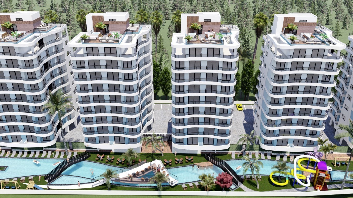 Новый высотный жилой комплекс на Северном Кипре, с апартаментами планировкой 2+1 и 3+1 , район Татлису - Фото 9