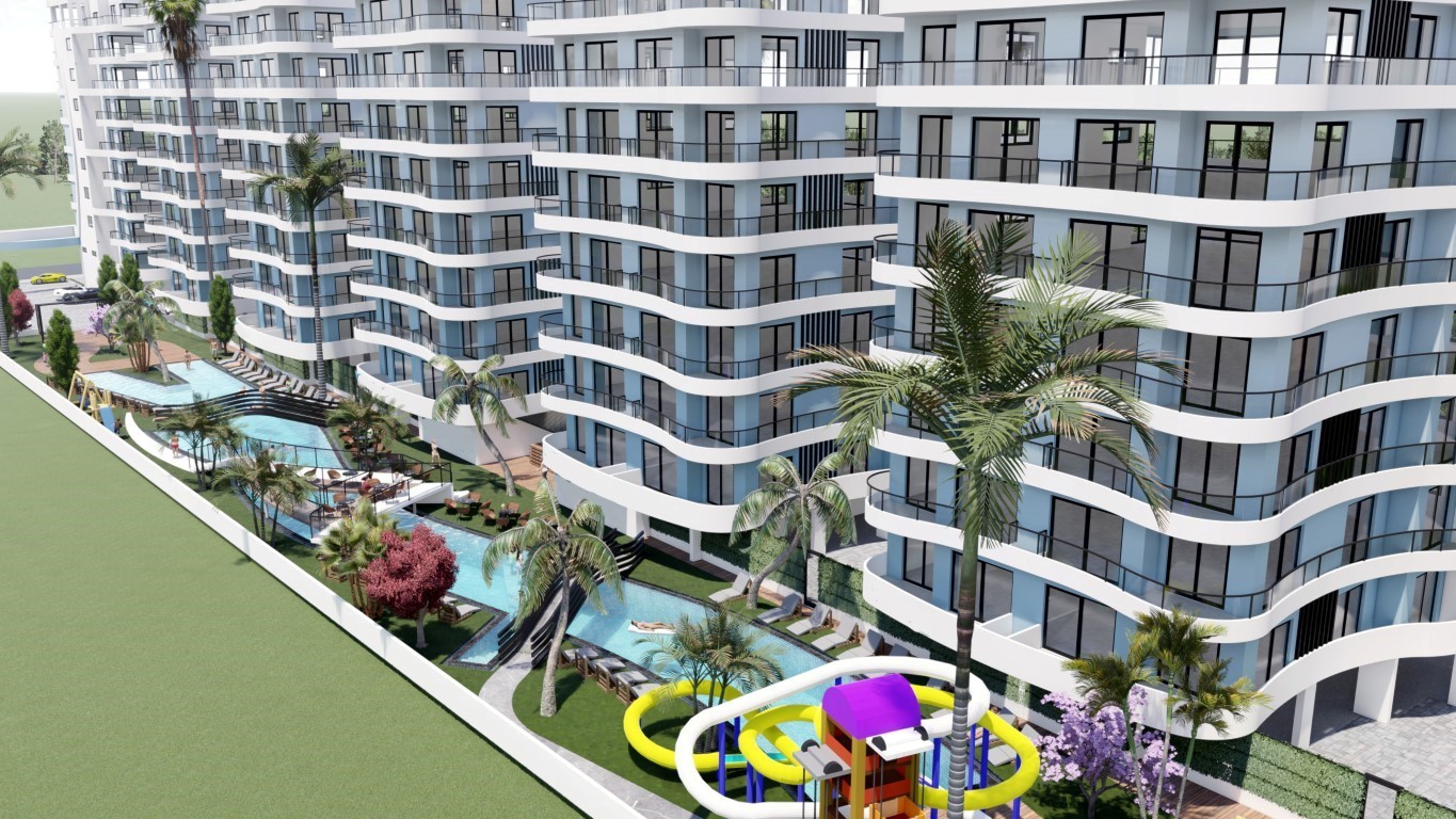 Новый высотный жилой комплекс на Северном Кипре, с апартаментами планировкой 2+1 и 3+1 , район Татлису - Фото 5