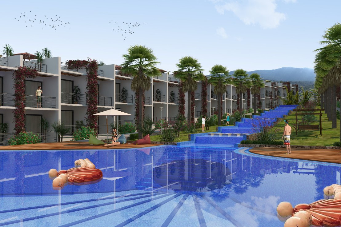Новый проект на Северном Кипре элит-класса, апартаменты планировкой студия 35 м2 - Фото 11