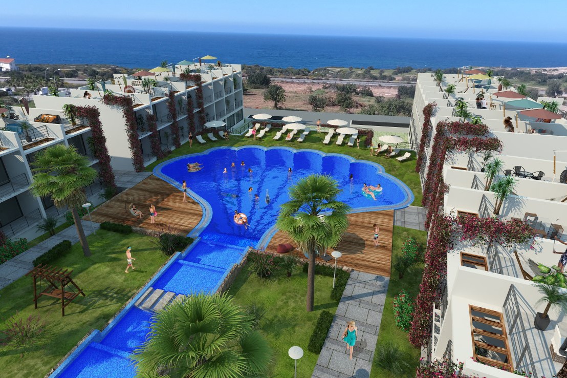 Новый проект на Северном Кипре элит-класса, апартаменты планировкой студия 35 м2 - Фото 4