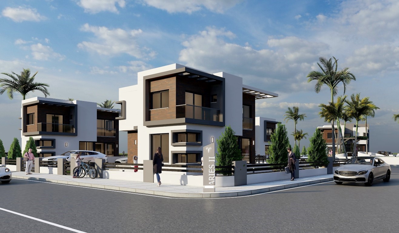 Проект новых вилл на Северном Кипре c апартаментами планировкой 3+1 площадью 195 м2, район Искеле - Фото 5