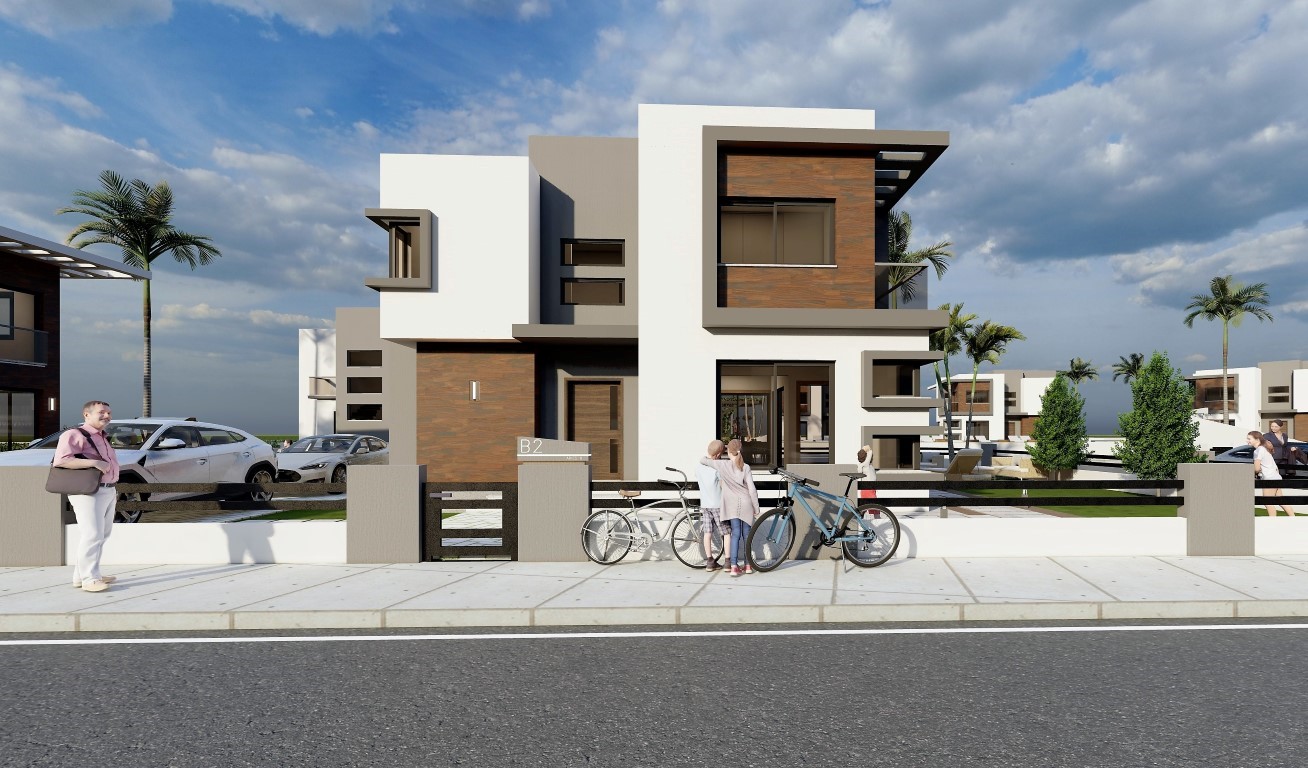 Проект новых вилл на Северном Кипре c апартаментами планировкой 3+1 площадью 195 м2, район Искеле - Фото 4