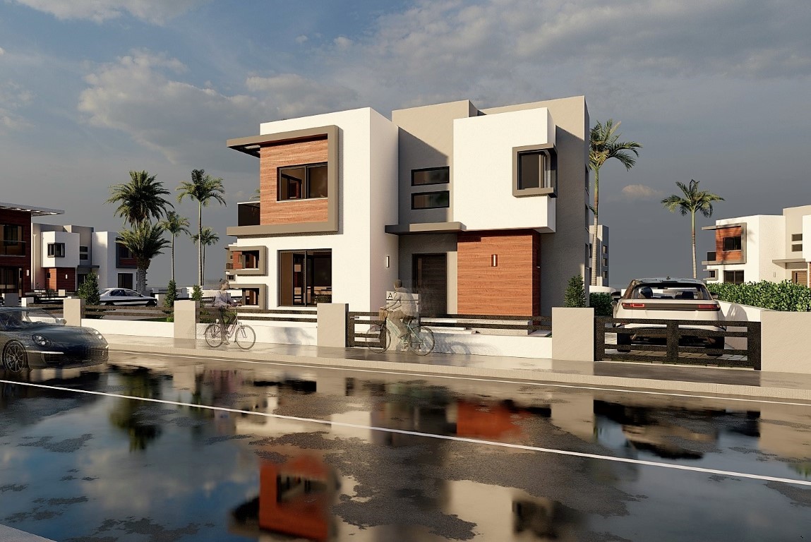 Проект новых вилл на Северном Кипре c апартаментами планировкой 3+1 площадью 195 м2, район Искеле - Фото 6