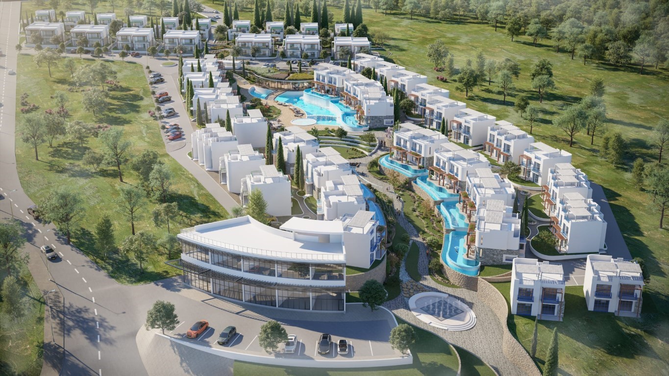 Новый современный проект квартир и вилл  на Северном Кипре, город Кирения - Фото 1