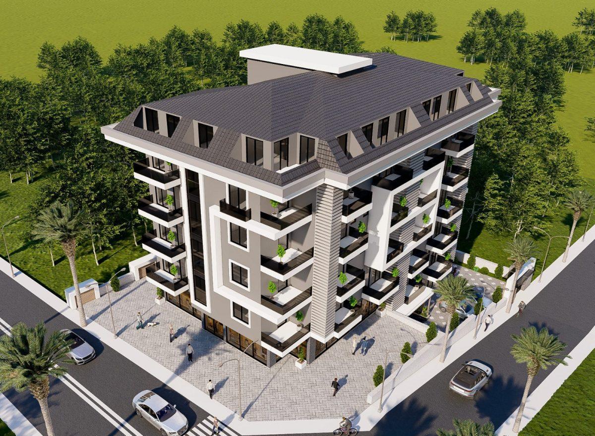 Двухкомнатная квартира в новом комплекса, район Махмутлар, до центра 400 м 