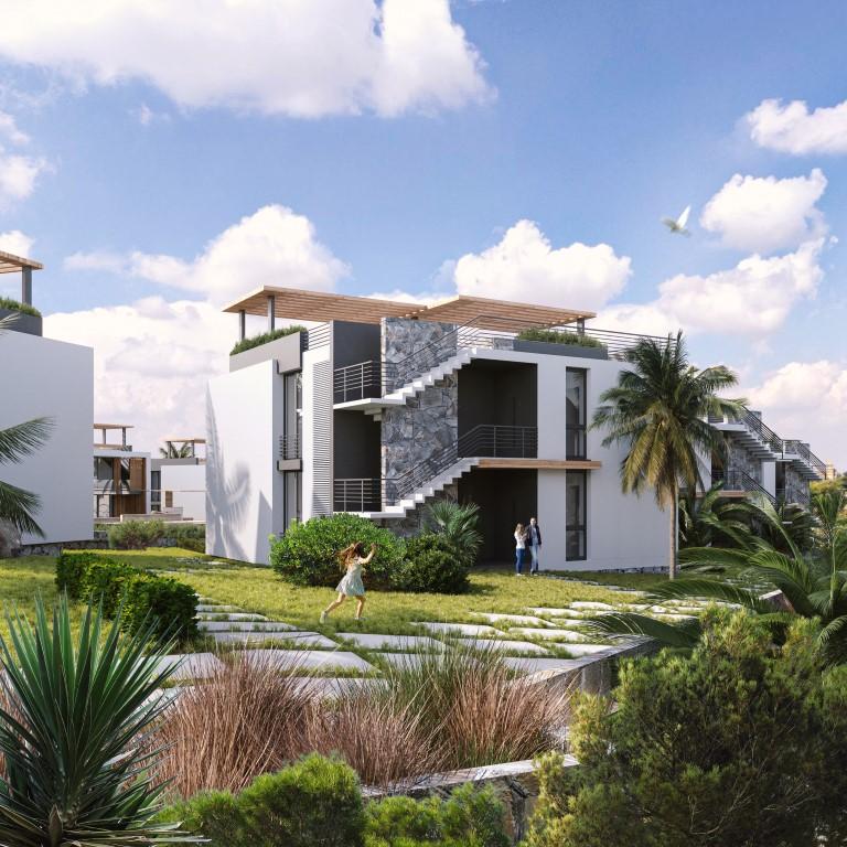 Новый проект вилл и квартир с видом на море, Кирения-Гирне - Фото 9