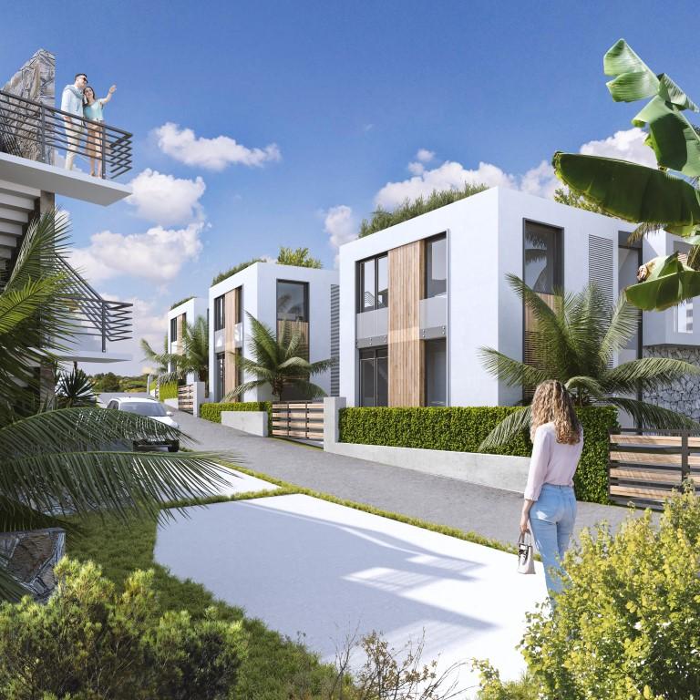 Новый проект вилл и квартир с видом на море, Кирения-Гирне - Фото 7