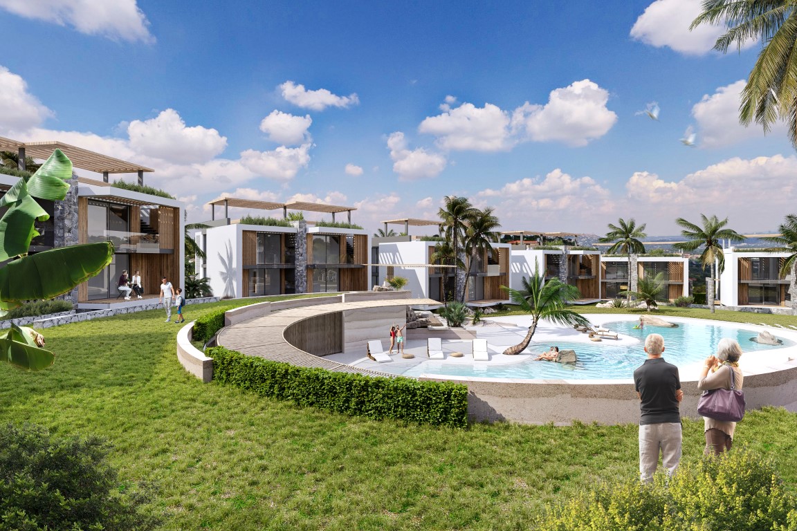 Новый проект вилл и квартир с видом на море, Кирения-Гирне - Фото 14