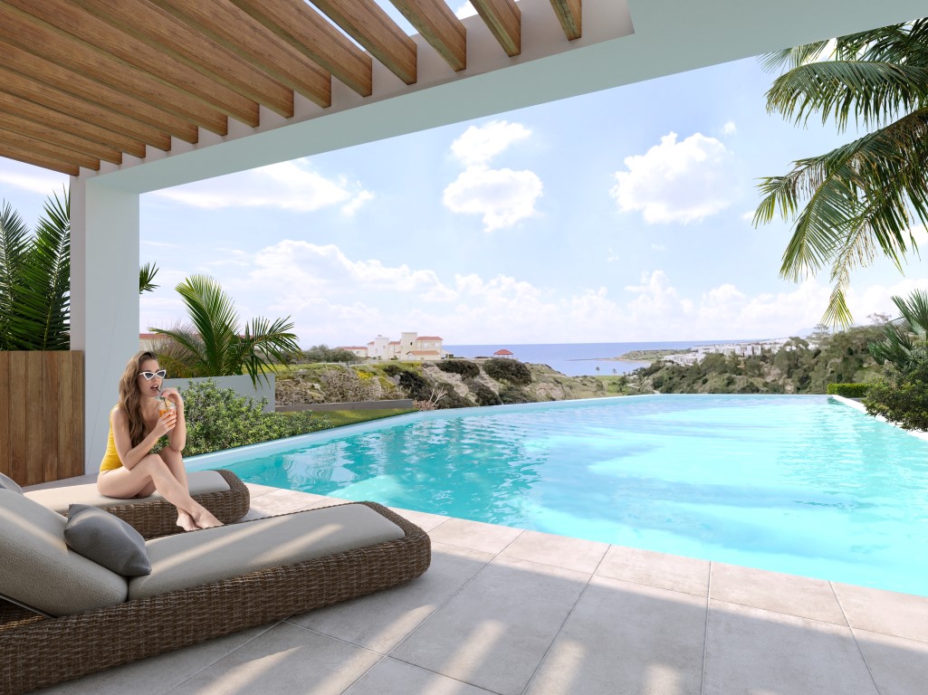 Новый проект вилл и квартир с видом на море, Кирения-Гирне - Фото 16
