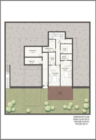 Проект современных вилл премиум-класса в районе Тепе, апартаменты планировкой 4+1, 5+1, 6+1 - Фото 52