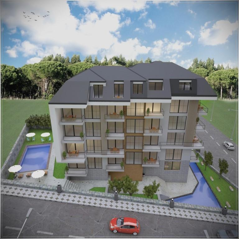 Современный жилой комплекс в районе Демирташ, с апартаментами планировкой 1+1, 2+1, 3+1