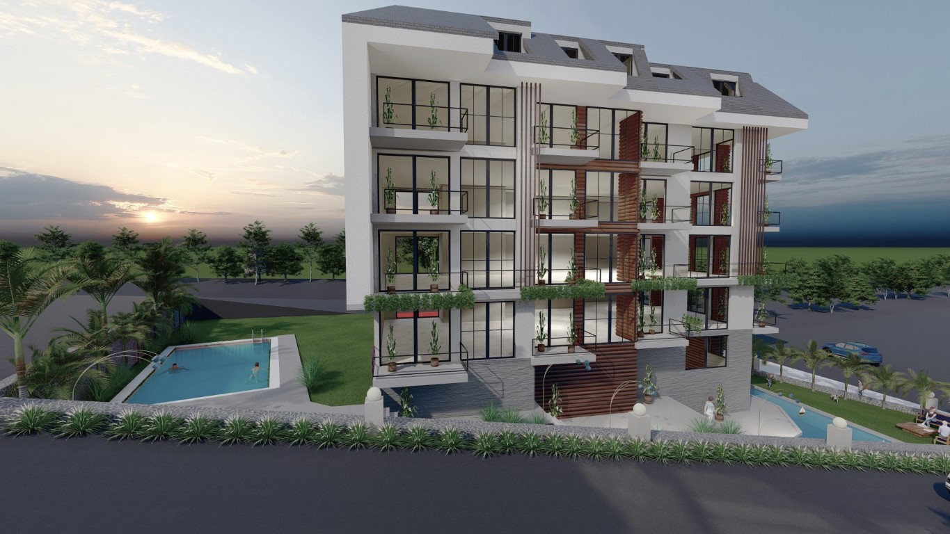 Современный жилой комплекс в районе Демирташ, с апартаментами планировкой 1+1, 2+1, 3+1 - Фото 11