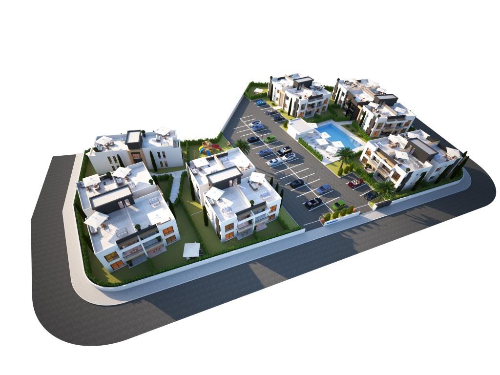 Новый современный комплекс, с апартаментами планировкой 2+1 на Северном Кипре