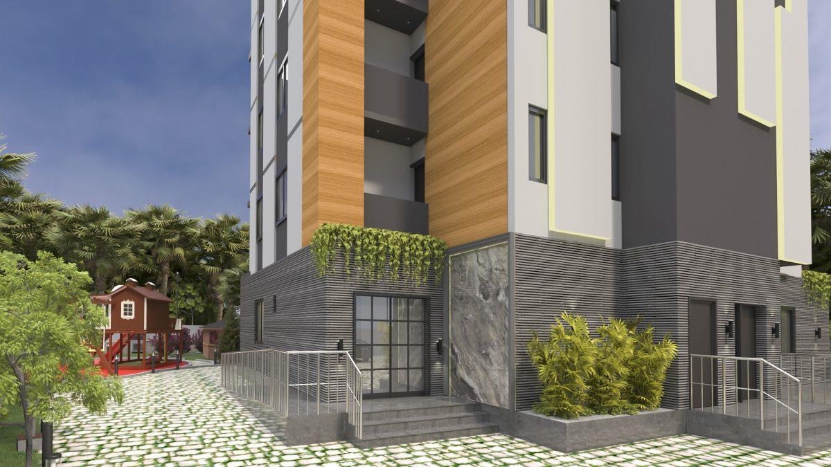 Высотный ЖК с апартаментами планировкой 2+1 в Мерсине, район Мезитли - Фото 4