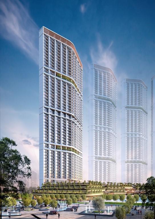 Высотный проект 340 Riverside Crescent расположенный в районе Sobha Hartland 2, Дубай